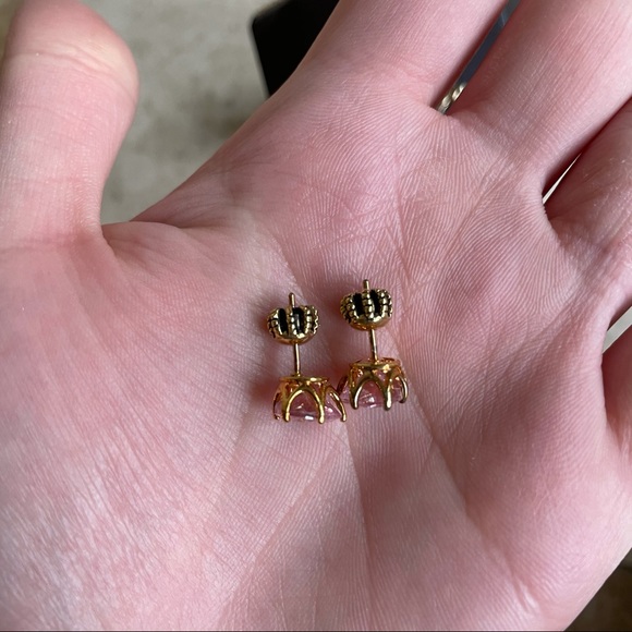 Juicy Couture Pink Heart Earrings - Picture 2 of 2